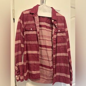 J Crew Women Button Up Shirt Pink Flannel Size S